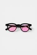Kids Round Sunglasses – Black/Pink | Unisex