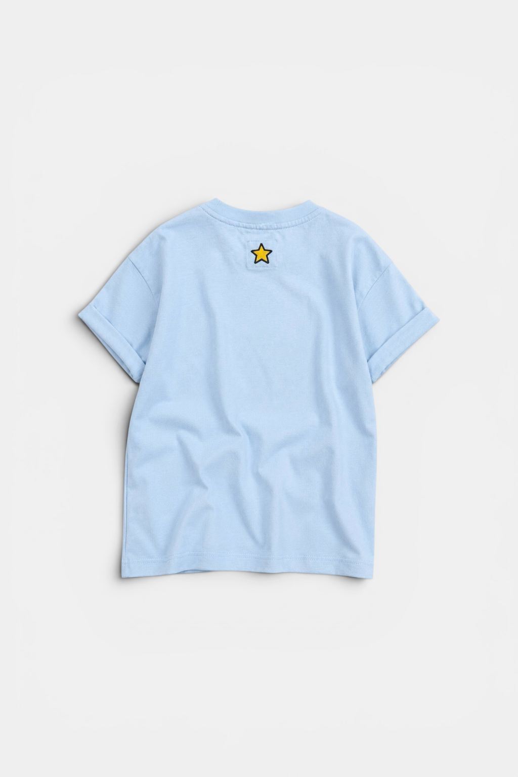 Girls Light Blue Embroidered T-Shirt
