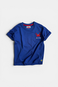 Boys Blue Embroidered T-Shirt