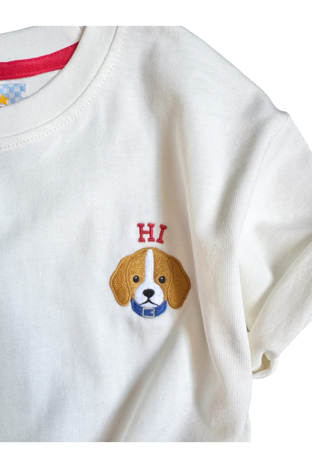 Boys Off-White Embroidered T-Shirt