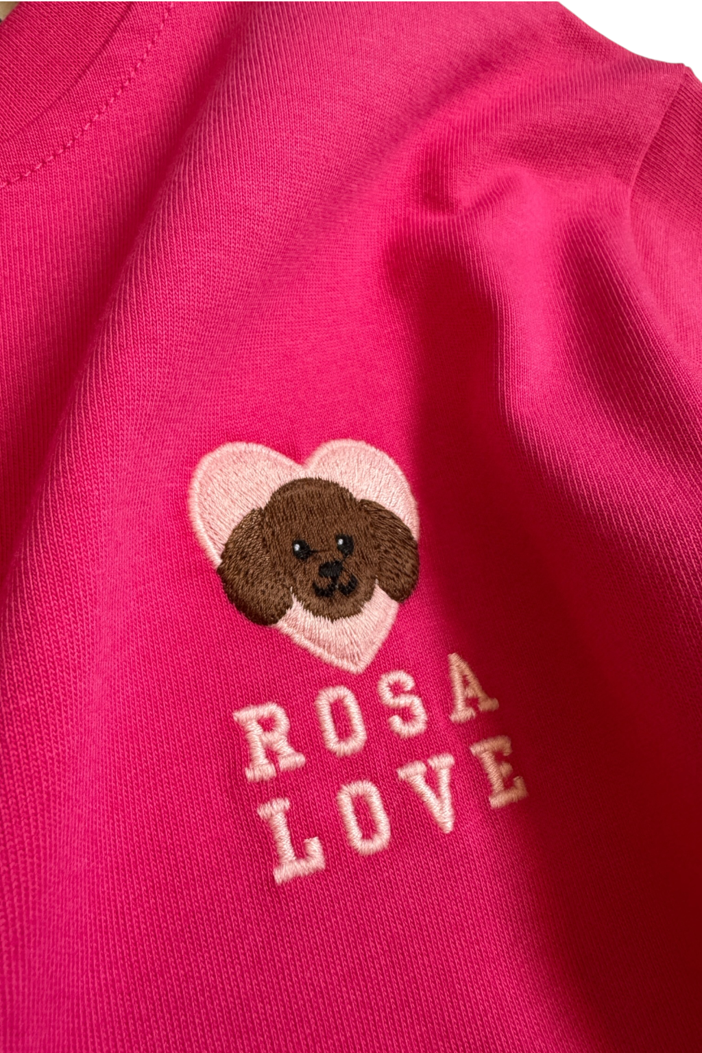 Girls pink Embroidered T-Shirt