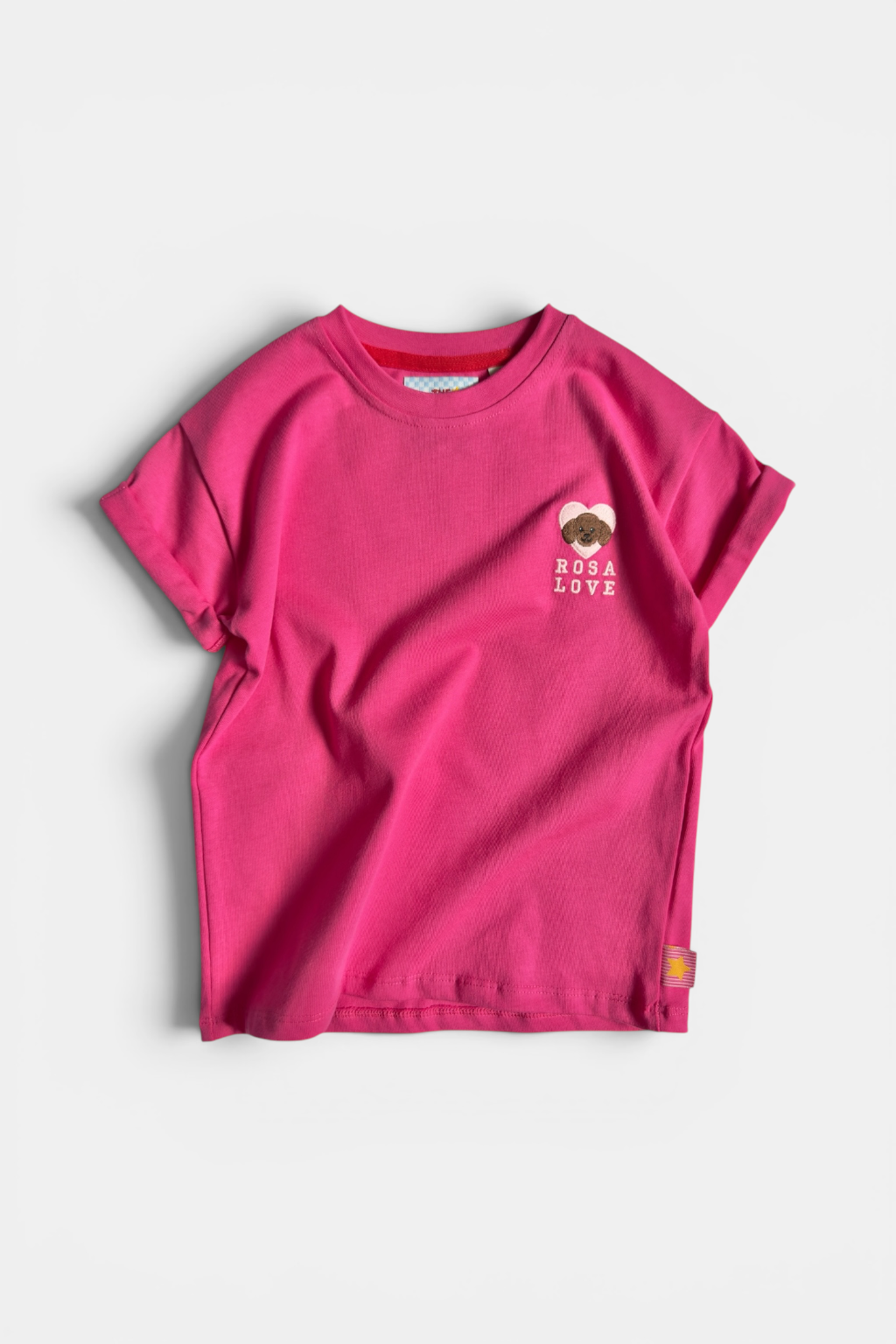 Girls pink Embroidered T-Shirt