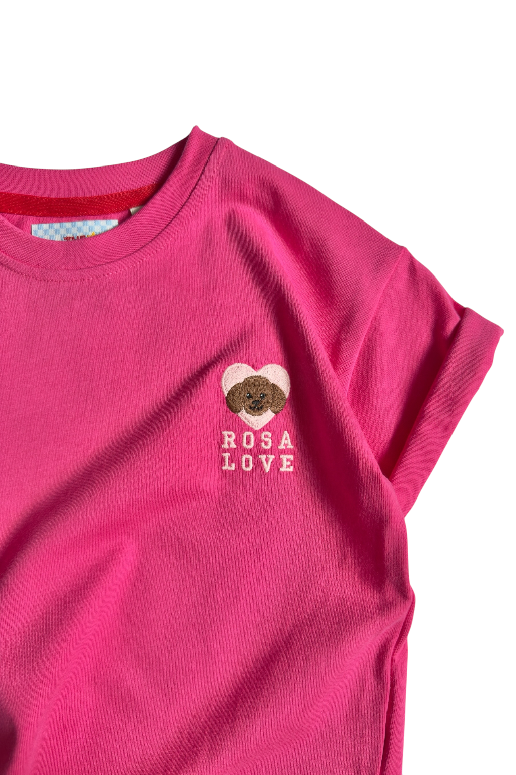 Girls pink Embroidered T-Shirt