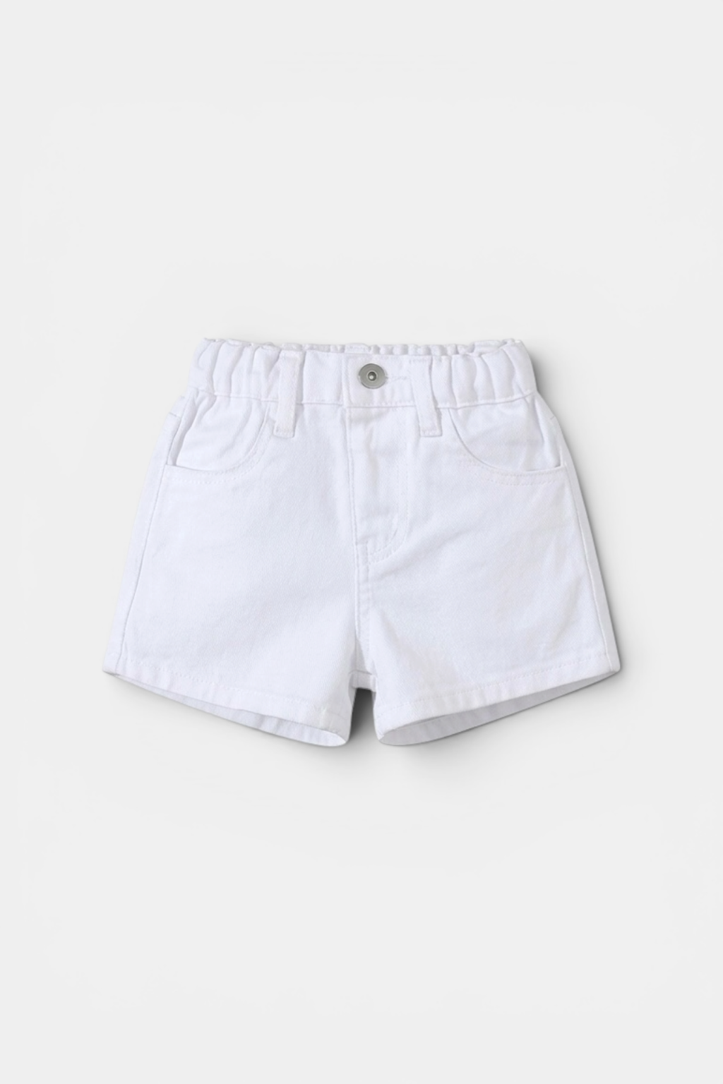 Baby Girls White Denim Shorts (Ages 1–3)