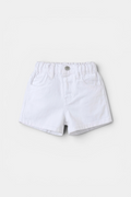 Baby Girls White Denim Shorts (Ages 1–3)