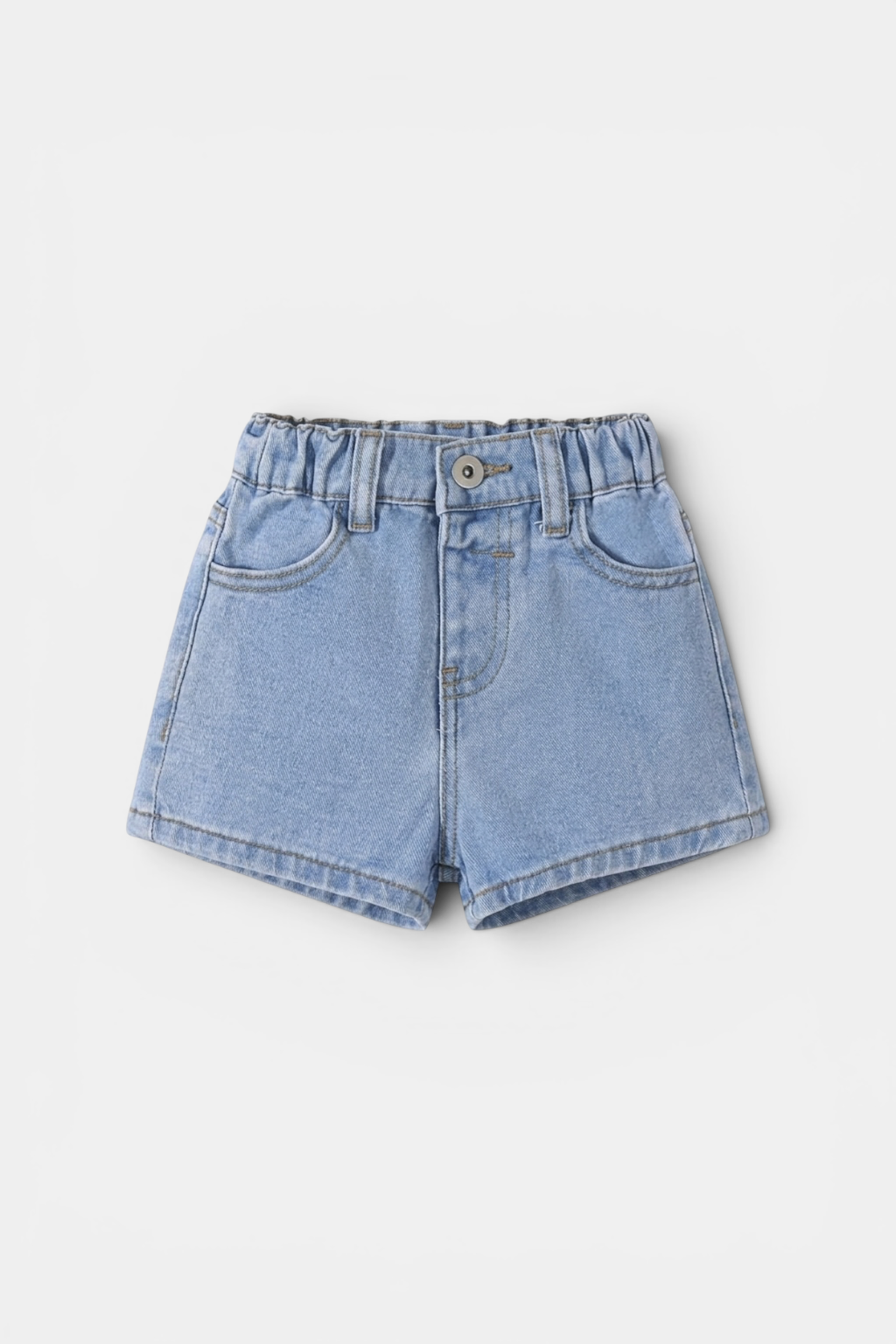 Girls Lite Blue Denim Shorts